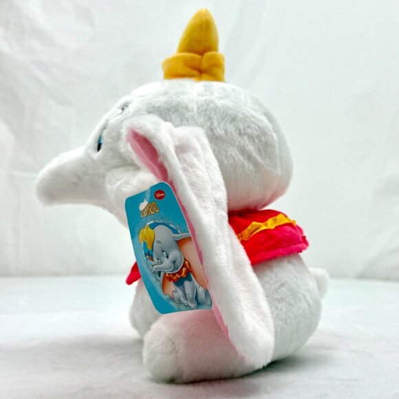 Disney Store Japan 10" White Dumbo Plush Toy Tag Attached - Picture 6 of 11